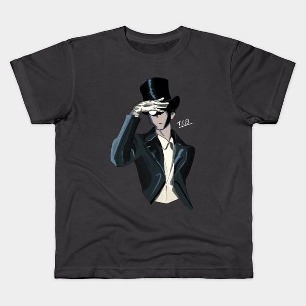 Arséne Lupin. Kids T-Shirt by Eternal Oak Store's